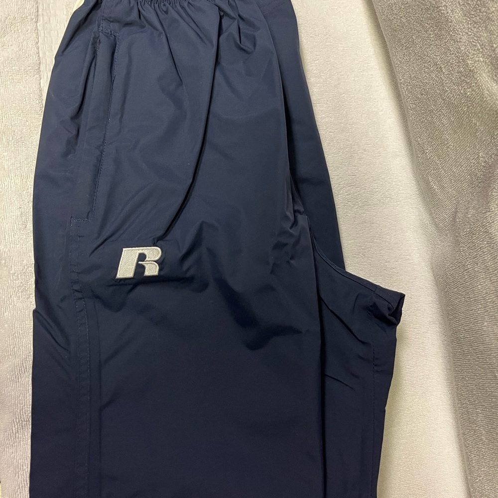 Russell Athletic Navy Track/Rain Pants